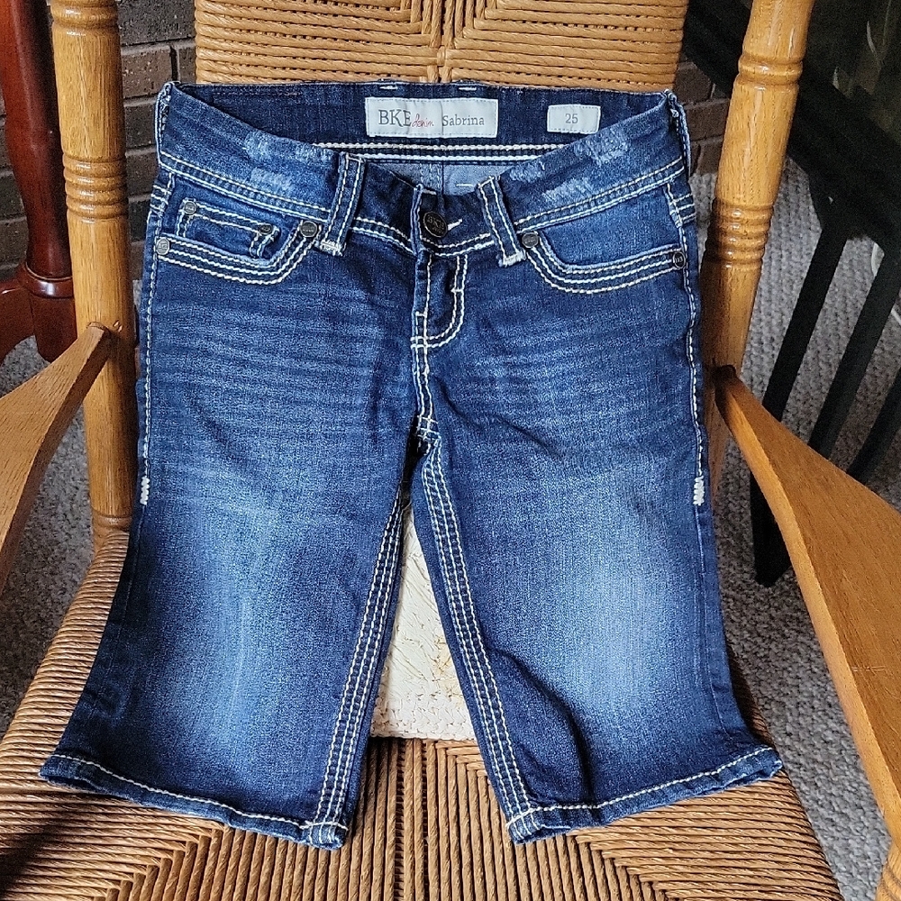 BKE Sabrina bermuda jean shorts, size 25